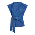 Top Denim Cruzado