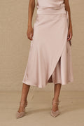 Falda Saten Pink